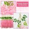 Fake Hanging Flowers, Wisteria Artificials Garland Decor 3.6 feet Long(12,Pink)